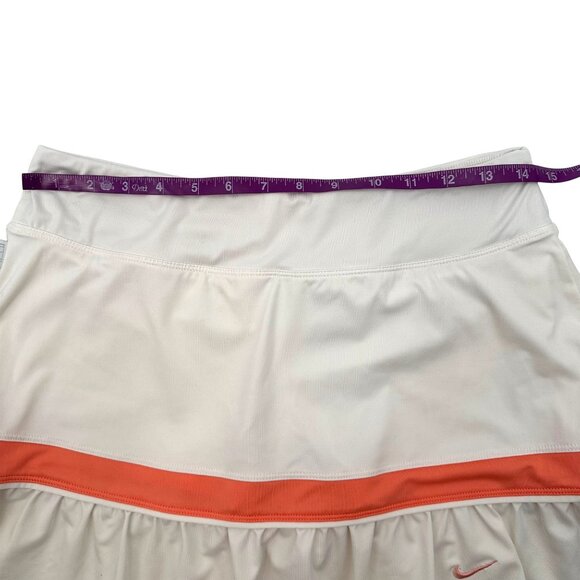 Nike Dri-Fit Womens White Ruffle Hem Athletic Wear Tennis Skort Size M - Picture 8 of 9